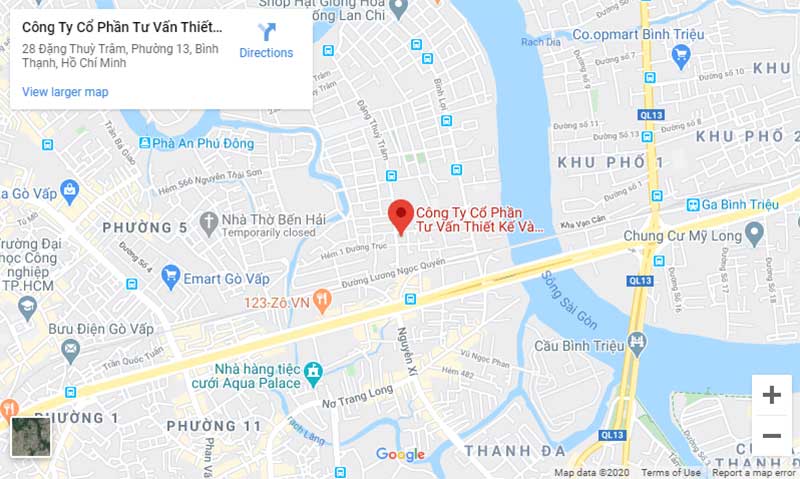 Bản đồ Google Map Công ty HomePro T&C Bản đồ Google Map Công ty HomePro T&C